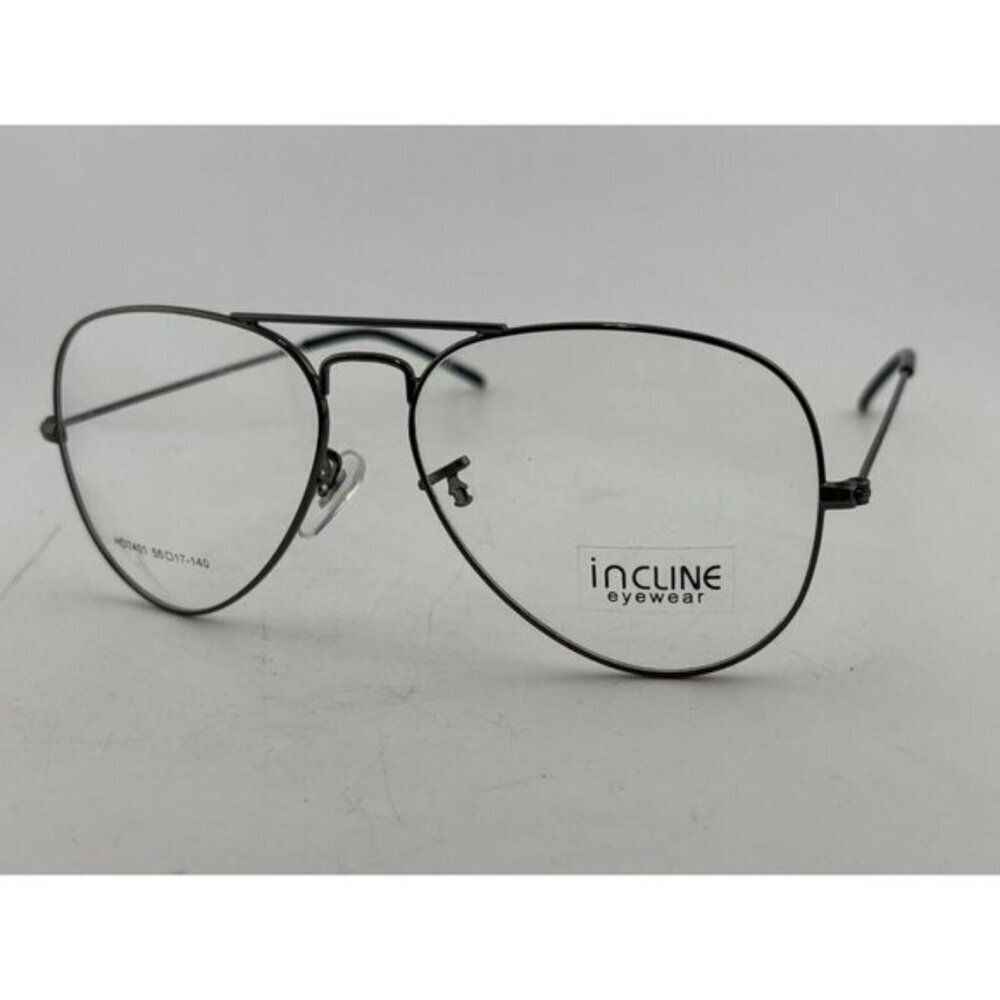 INCLINE - HD7401 55-17-140 Black Vintage Style Eyeglass Frames